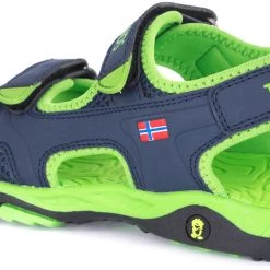 TROLLKIDS Orrestrand Chaussures Enfant, bleu/vert -Chaussures loisir & Bottes Soldes trollkids orrestrand sandals kids navy viper green 3