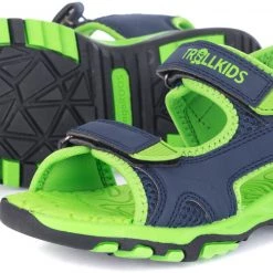 TROLLKIDS Orrestrand Chaussures Enfant, bleu/vert -Chaussures loisir & Bottes Soldes trollkids orrestrand sandals kids navy viper green 5